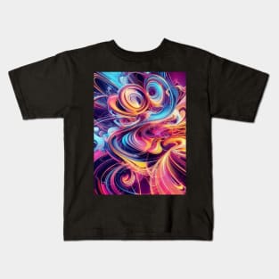 Multicolor digital art: an explosion of creativity. Kids T-Shirt